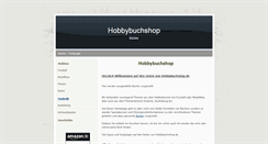 Desktop Screenshot of hobbybuchshop.de